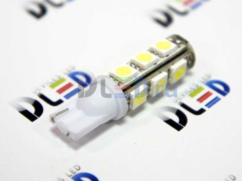   Автолампа-светодиодная 24V T10 - W5W - 13 SMD 5050