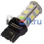   Автолампа светодиодная W21W - T20 - 7440 - W3x16d - 18 SMD 5050 24V Black