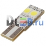   Автолампа светодиодная T10 - W5W - 4 SMD 5050 ( с обманкой) (2шт.)