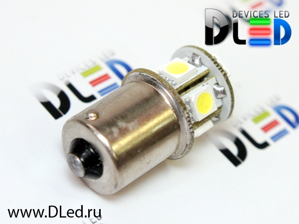   Автолампа-светодиодная 24V 1156 - PY21W - S25 - BA15s - 8 SMD 5050