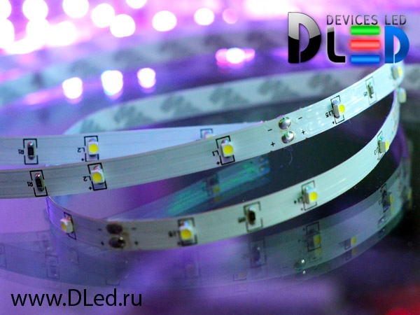   Светодиодная лента IP22 SMD 3528 (30 LED) 12V DC  Белый