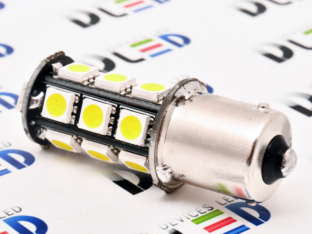   Автолампа светодиодная 1156 - P21W - S25 - BA15s - 18 SMD 5050 Black (2шт.)