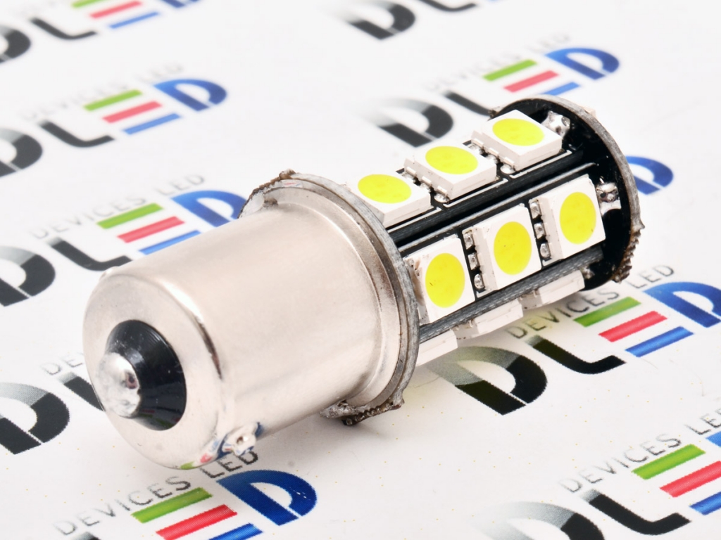   Автолампа светодиодная 1156 - P21W - S25 - BA15s - 18 SMD 5050 Black (2шт.)