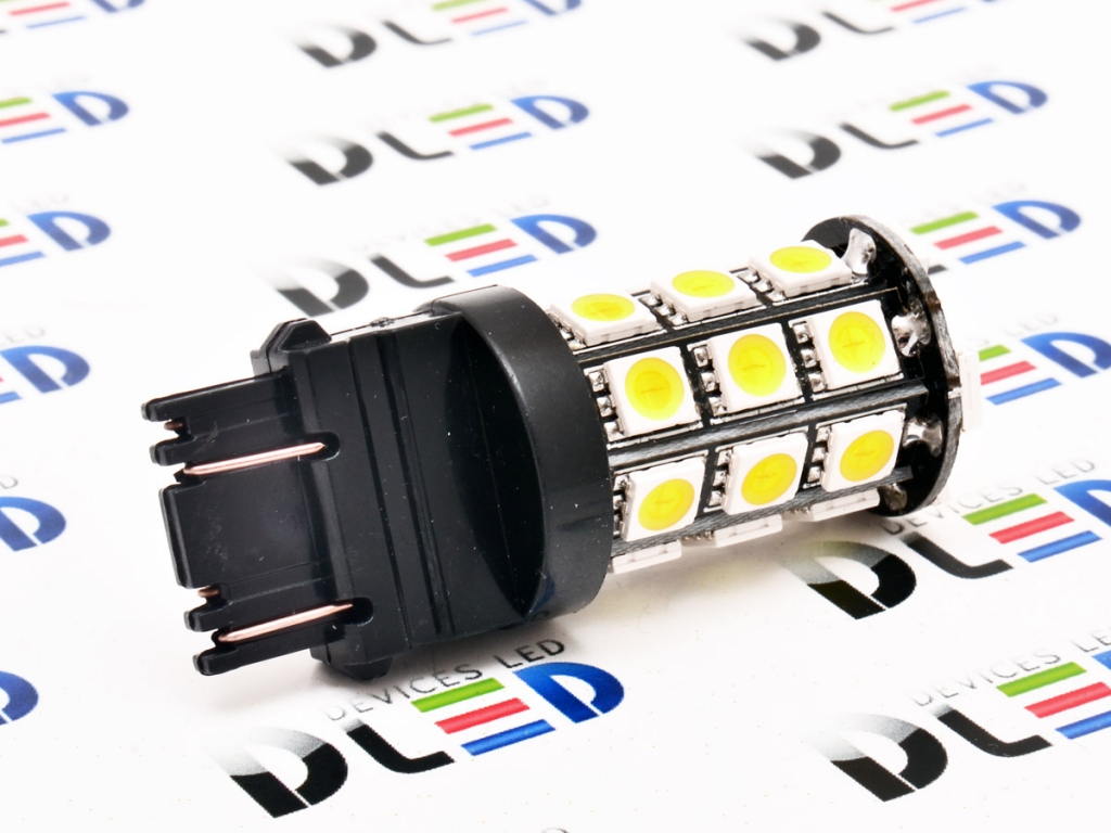   Автолампа светодиодная P27W - T25 - 3156 - 27 SMD 5050 Black  W2,5х16d (2шт.)