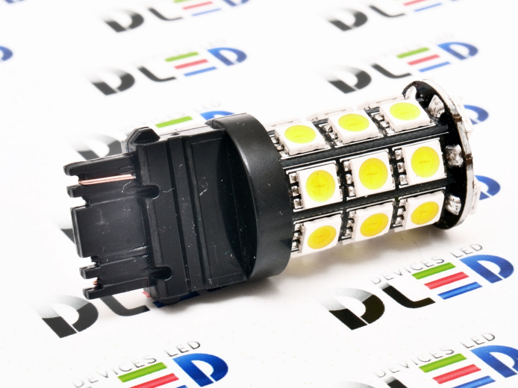   Автолампа светодиодная W21W - T20 - 7440 - W3x16d - 20 SMD 5050 Black (2шт.)