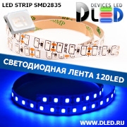   Светодиодная лента IP22 SMD 2835 (120 LED) Синий