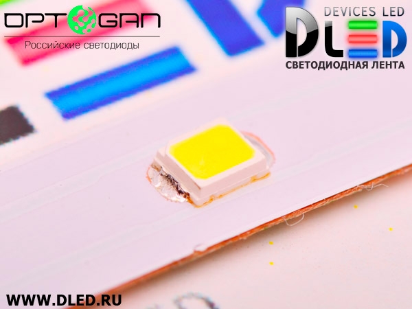   Светодиодная лента DLed IP22 Оптоган OLP-2835F2E-01A (30 LED) 12V DC  Холодный белый