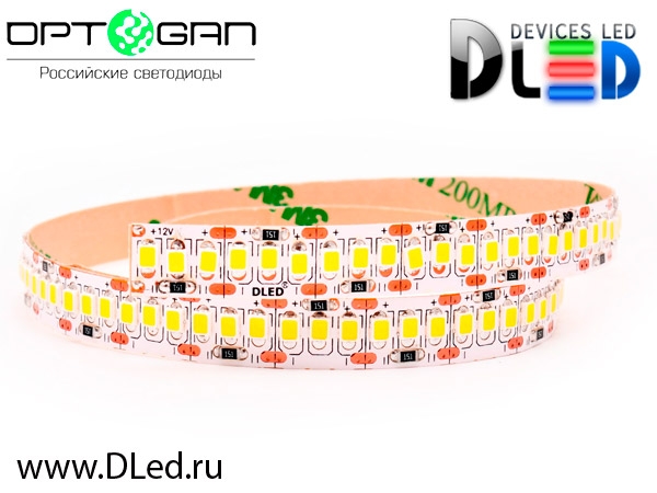   Светодиодная лента DLed IP22 Оптоган OLP-2835F2E-01A (240 LED) 12V DC  Холодный белый