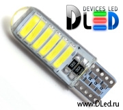   Автолампа светодиодная T10 - W5W - 12 SMD 7020 (2шт.)