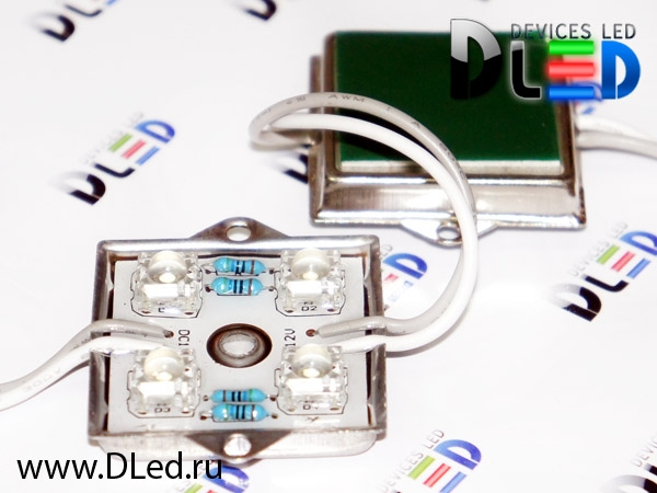   Светодиодный модуль 4 Led Super-Flux IP67