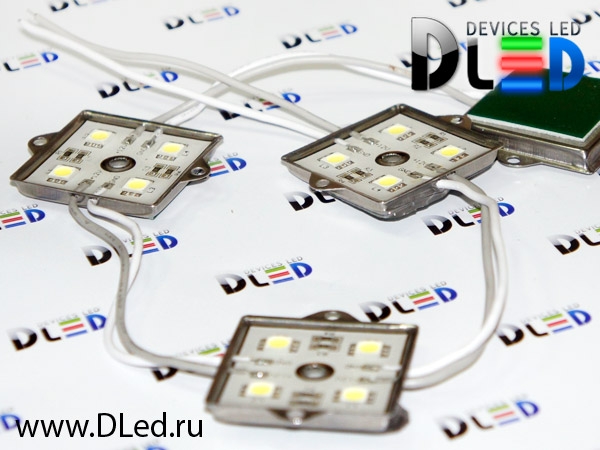   Светодиодный модуль 4 Led SMD 5050 IP67