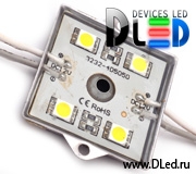   Светодиодный модуль 4 Led SMD 5050 IP67