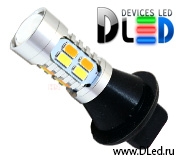   Автолампа светодиодная W21W - T20 - 7440 - W3x16d - 20 SMD 5730 Белый-Желтый (2шт.)