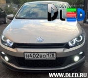   Ангельские глазки на Volkswagen Scirocco