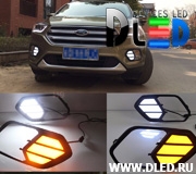   Штатные дневные ходовые огни Dled 2x12w Ford Kuga/Escape