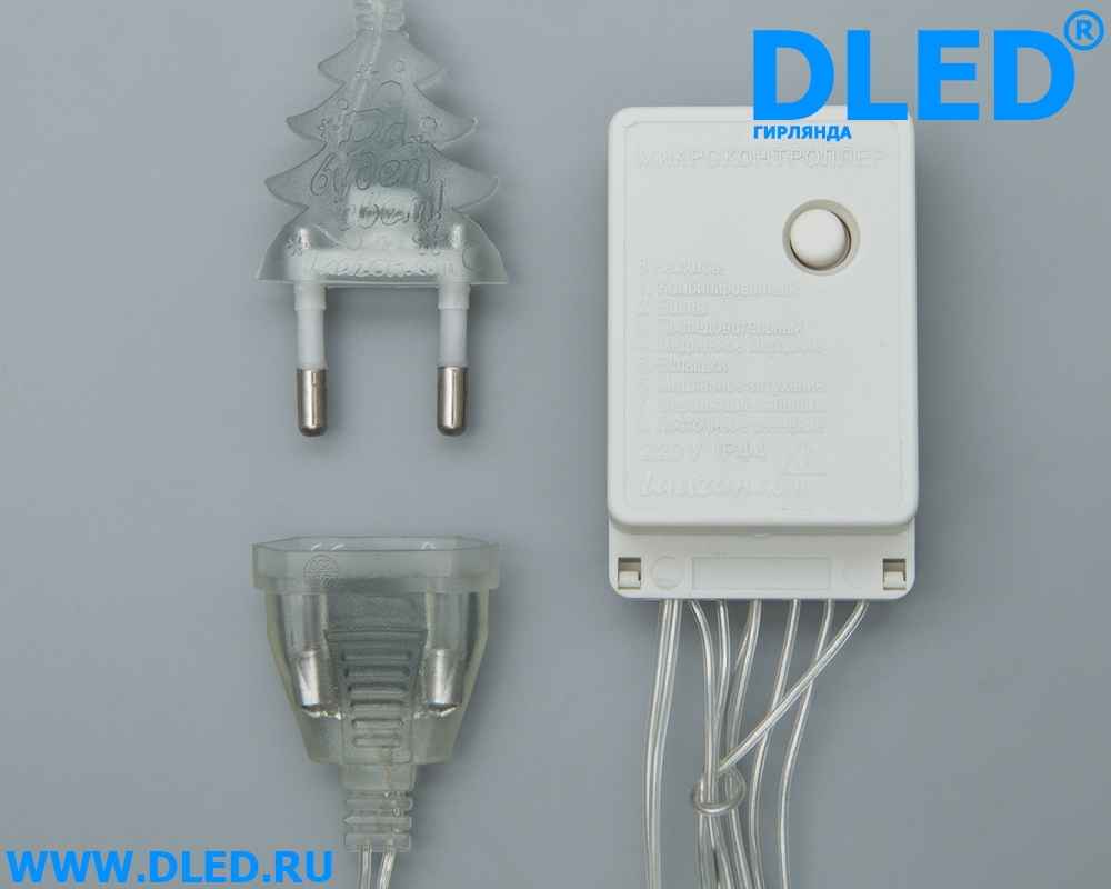   Гирлянда внутренняя "Занавес" УМС вилка Ш:2 м, В:1,5 м, Н.С. LED-360-220V