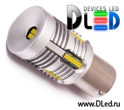   Автолампа светодиодная DLED 1156 - P21W - S25 - BA15s LUXEON SMD 2020 21W c обманкой (2шт.)