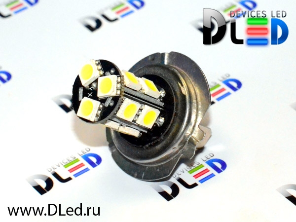   Автолампа светодиодная H7 - 13 SMD 5050 Black (2шт.)