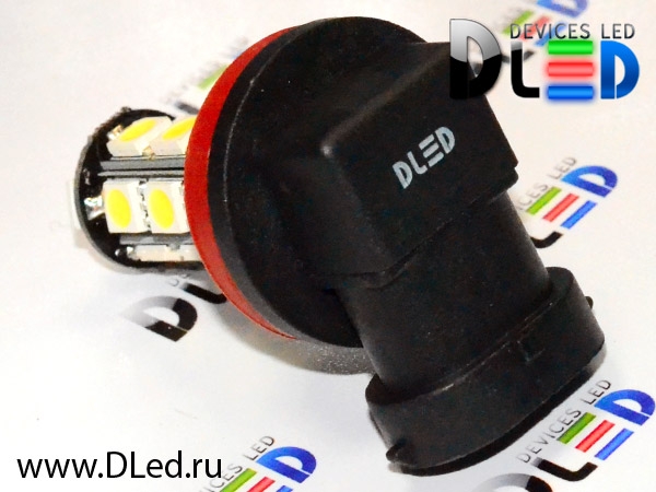   Автолампа светодиодная 24V H8 - 18 SMD 5050 Black