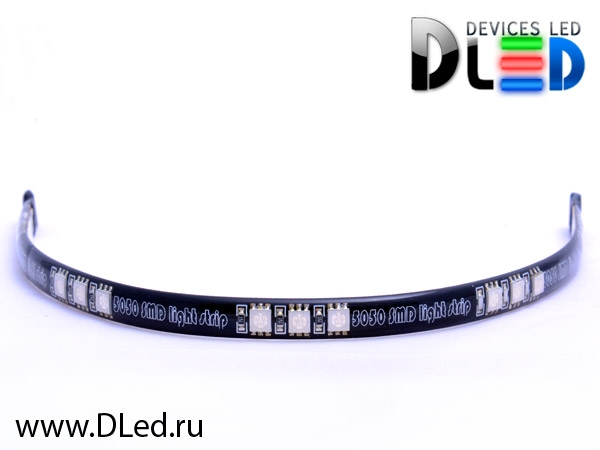   Светодиодная лента для авто 30см SMD 5050 15Led Синего свечения