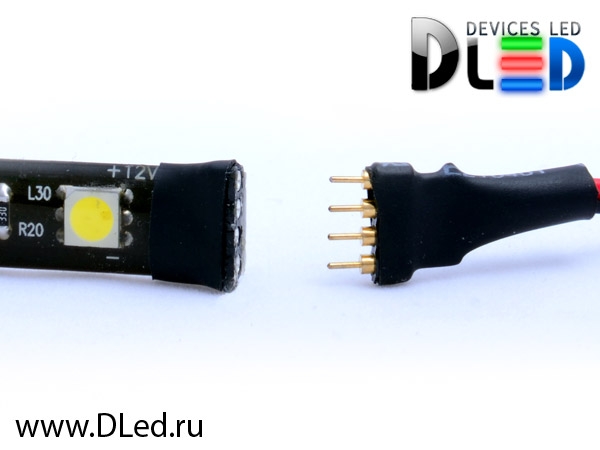   Светодиодная лента для авто 30см SMD 5050 15Led Синего свечения