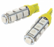   Автолампа светодиодная T10 - W5W - 13 SMD 5050 (Желтый) (2шт.)