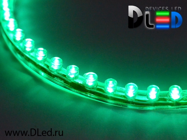   Светодиодная лента для авто 24см DipLed 24Led Зеленого свечения