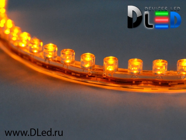   Светодиодная лента для авто 24см DipLed 24Led Желтого свечения