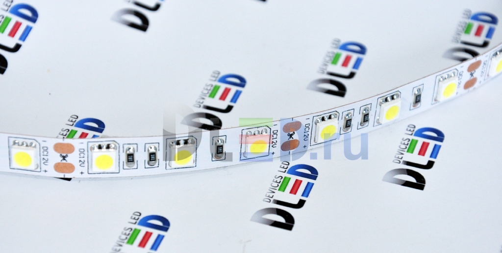   LED strip SMD 5050 (60 LED meter) 12V IP22 White