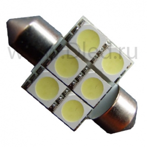 LED autolamp  C5W FEST 31mm SV8,5 - 6 SMD