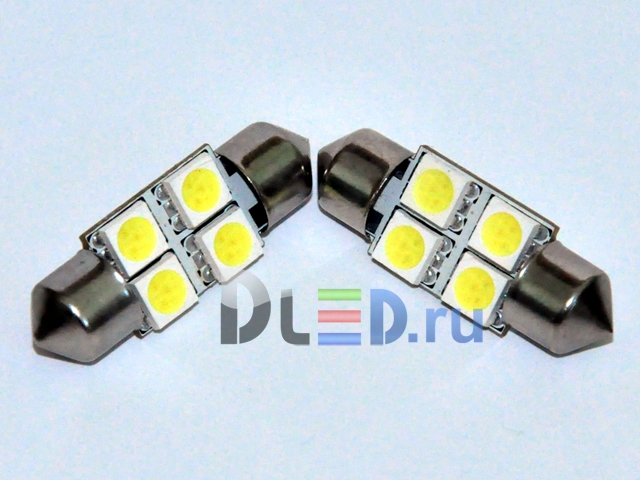 LED autolamp  C5W FEST 31mm SV8,5 - 4 SMD