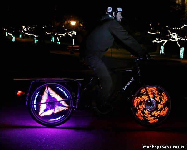 LED on bicycle  Monkey Light DLED