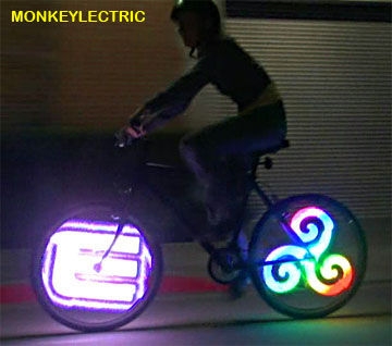 LED on bicycle  Monkey Light DLED