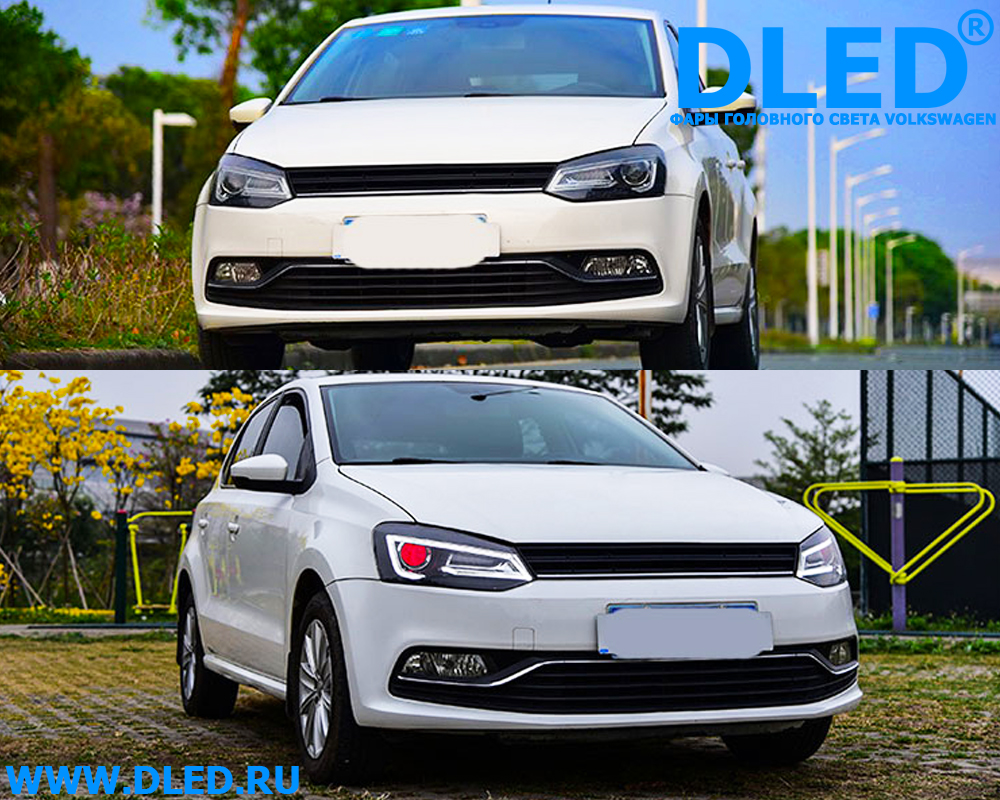 Передняя фара для Volkswagen Polo 2011-2016.