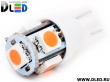   Автолампа светодиодная T10 - W5W - 5 SMD 5050 (пурпурная) (2шт.)