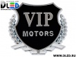   Стикер для автомобиля "VIP MOTORS" Black