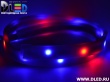   Влагозащищённая светодиодная матовая лента SMD 3528 (30 LED) ip67 Красный+ 2 Синий