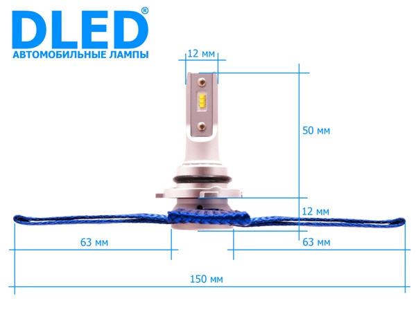 Светодиодная автомобильная лампа hb4 9006 SMART3 DLED