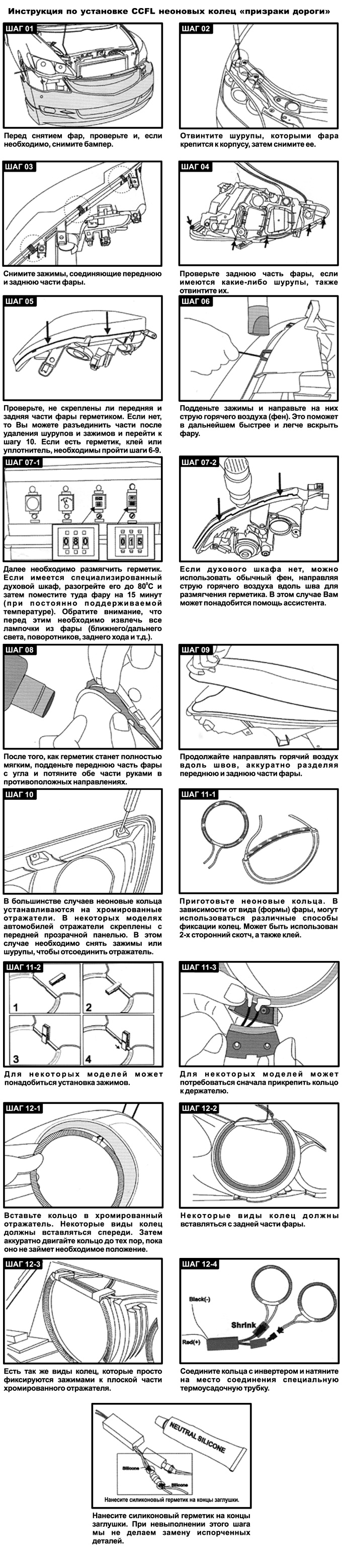 Выбор биксеноновых линз