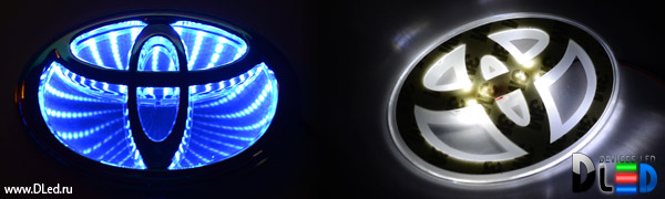 Светодиодные 3d логотипы автомобилей