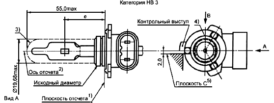 Контакты лампы h4 схема