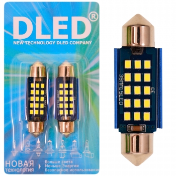   Автолампа светодиодная C5W FEST 36 мм - 15 SMD 2016 (2шт.)