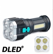   Светодиодный портативный USB фонарик с регулировкой яркости DLED