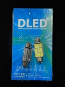  Автолампа светодиодная C5W FEST 36мм + SV8,5 - 9 SMD5630 (с обманкой) (2шт.)