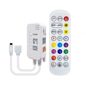   WIFI контроллер RGB для многоцветных светодиодных лент с пультом (4pin), Яндекс. Алиса, Tuya, SmartLife