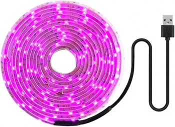   Фитолента для растений светодиодная с USB фиолетовый свет (5V IP65 SMD 2835 60 LED/M) Бренд DLED - 1 метр