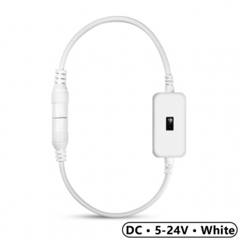   Выключатель Бесконтактный на Взмах Руки 12V-24V DC 5.5x2.1mm DLED Белый