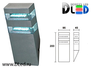   Уличный настенный светильник DLed Cresset-2830