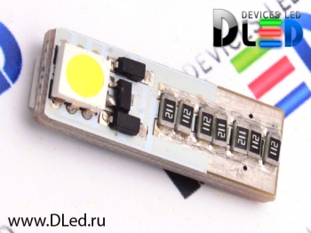   Автолампа светодиодная T10 - W5W - 2 SMD 5050 (с обманкой+) (2шт.)