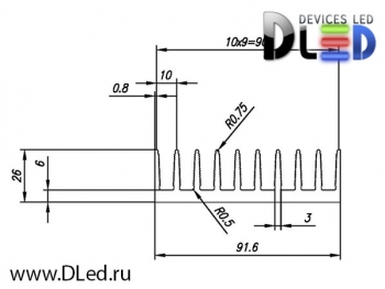   Радиатор охлаждения Dled Ice-20